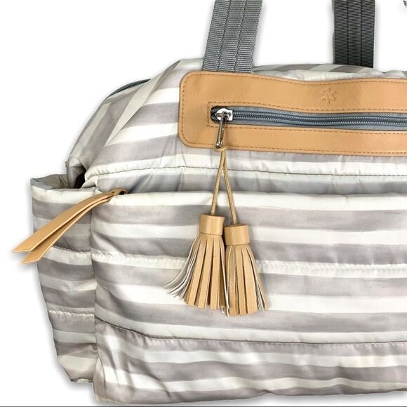 Skip * Hop Diaper Baby Striped Duffle Bag - Picture 2 of 9